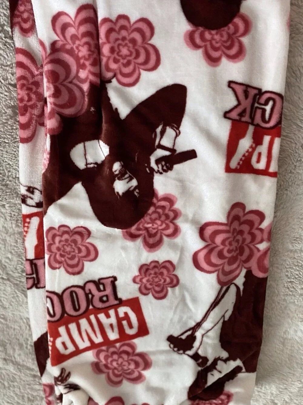 Disney Camp Rock Super Soft Plush Throw Blanket 50” X 70” Retro NEW